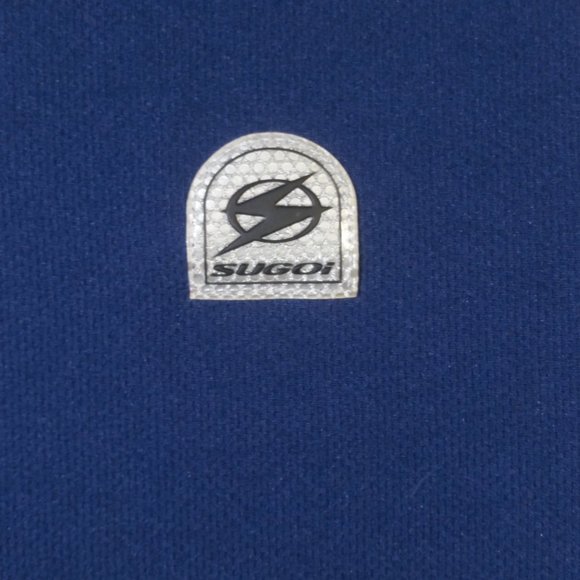 Cycling Biking Jersey S/S 1/4 Zip Navy Colorblock - Picture 2 of 6